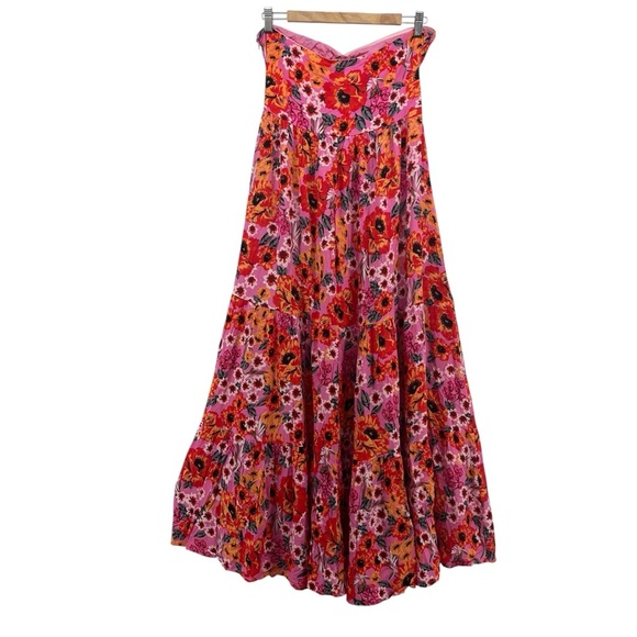 PETAL & PUP Sarai Floral Cutout Maxi Dress Multicolor Size 8 New - Picture 6 of 12
